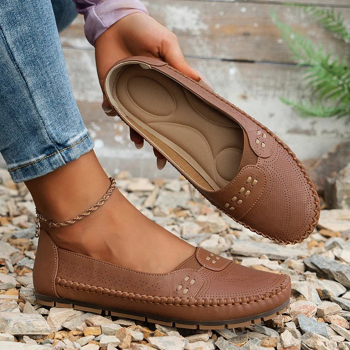 Damen Slip-On Loafer Schuhe im komfortablen Stil