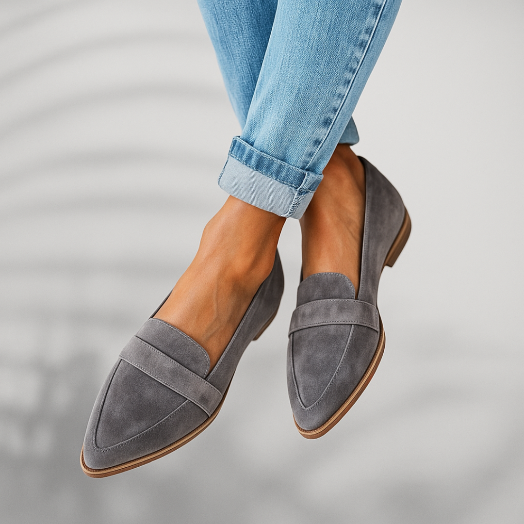 Damen Slip-on Sommer Absatz Loafer