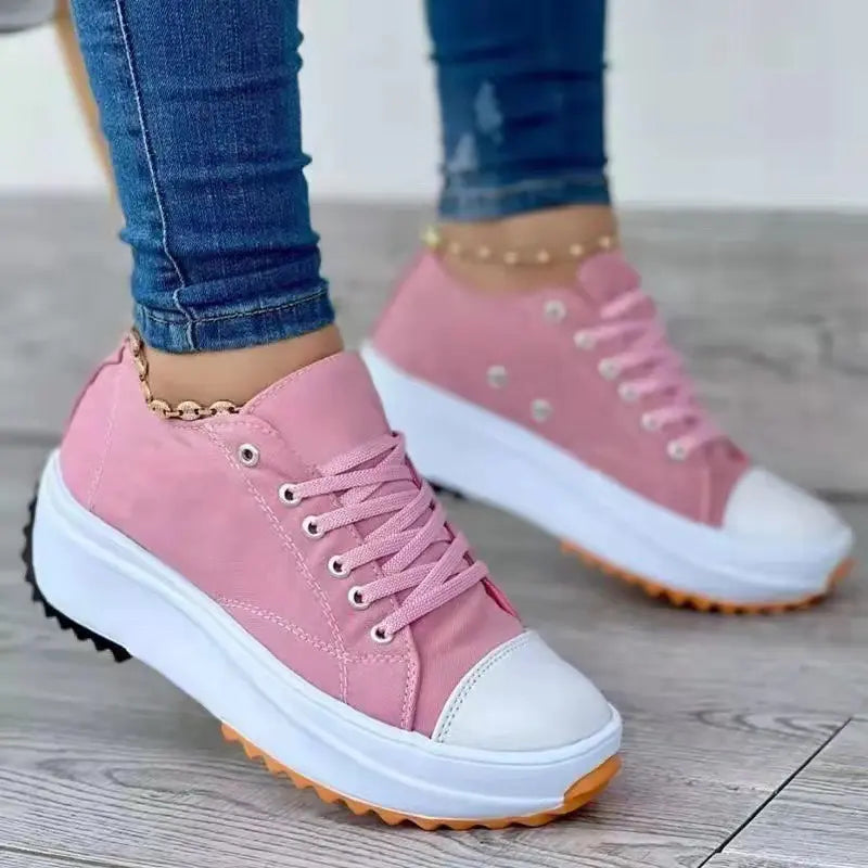 Damen Eleganter Plateau Sneaker