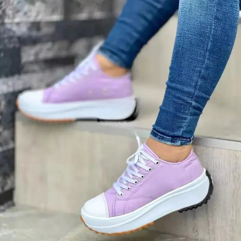 Damen Eleganter Plateau Sneaker
