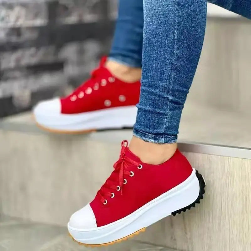Damen Eleganter Plateau Sneaker