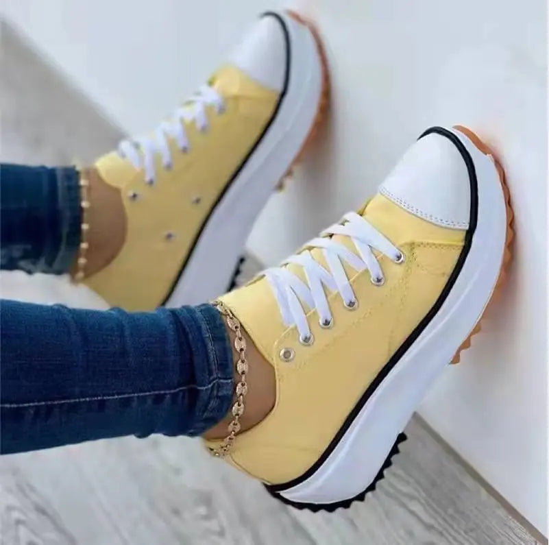 Damen Eleganter Plateau Sneaker
