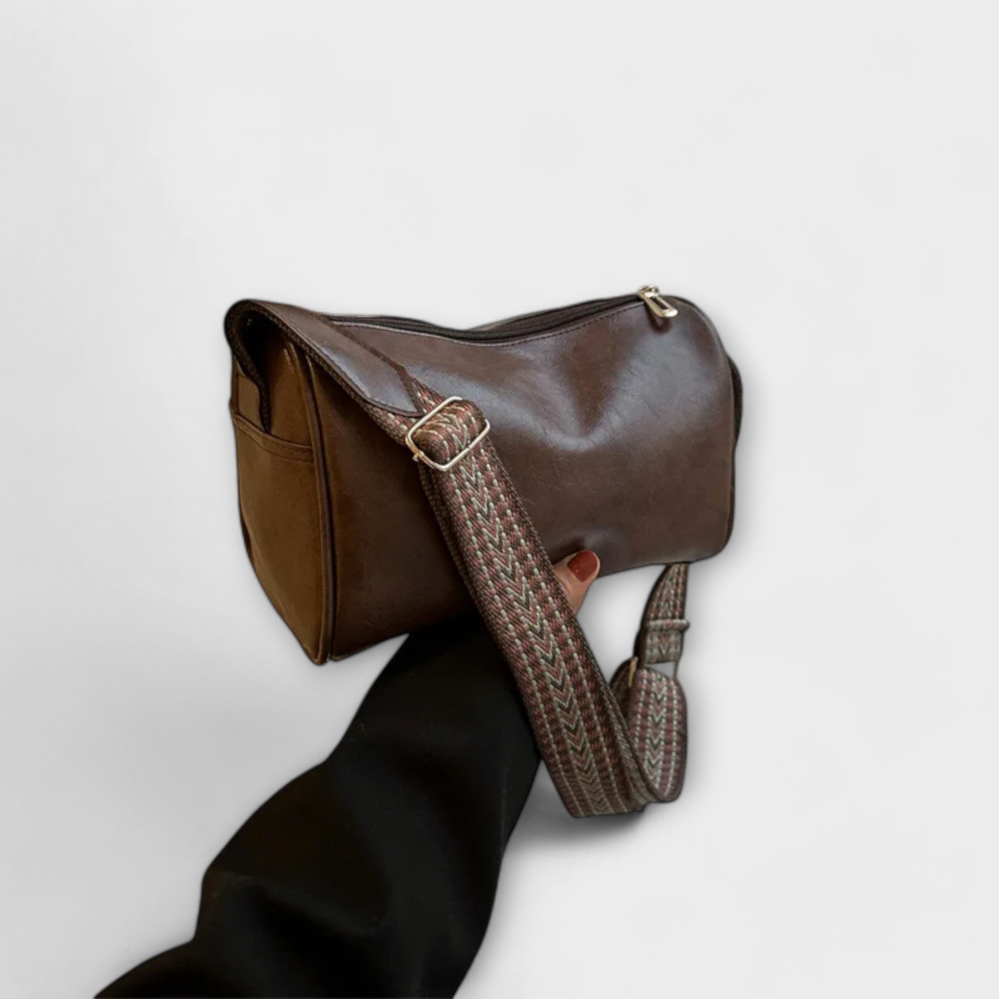 Damen Zeitlose Schultertasche im Business-Stil mit Magnetverschluss