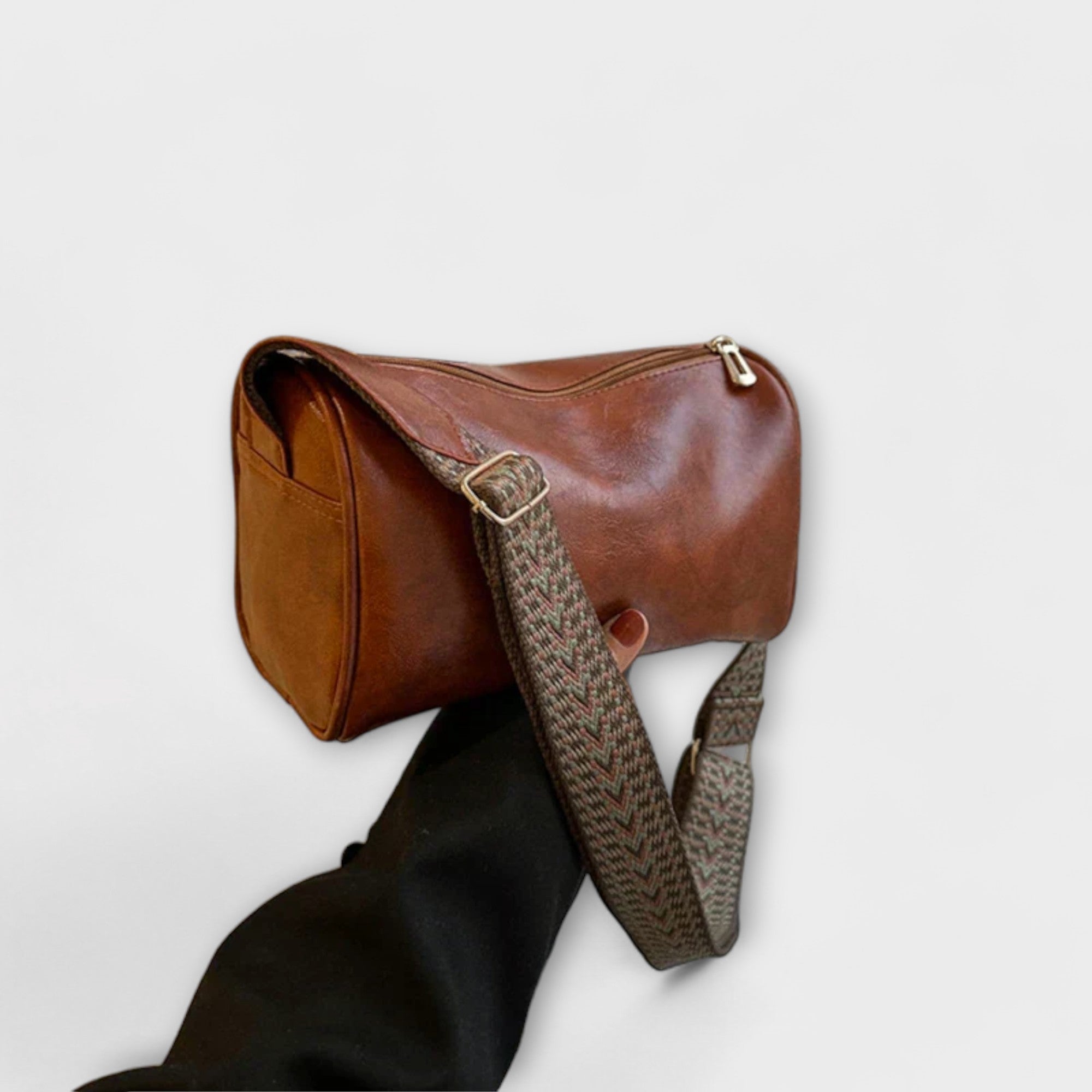 Damen Zeitlose Schultertasche im Business-Stil mit Magnetverschluss