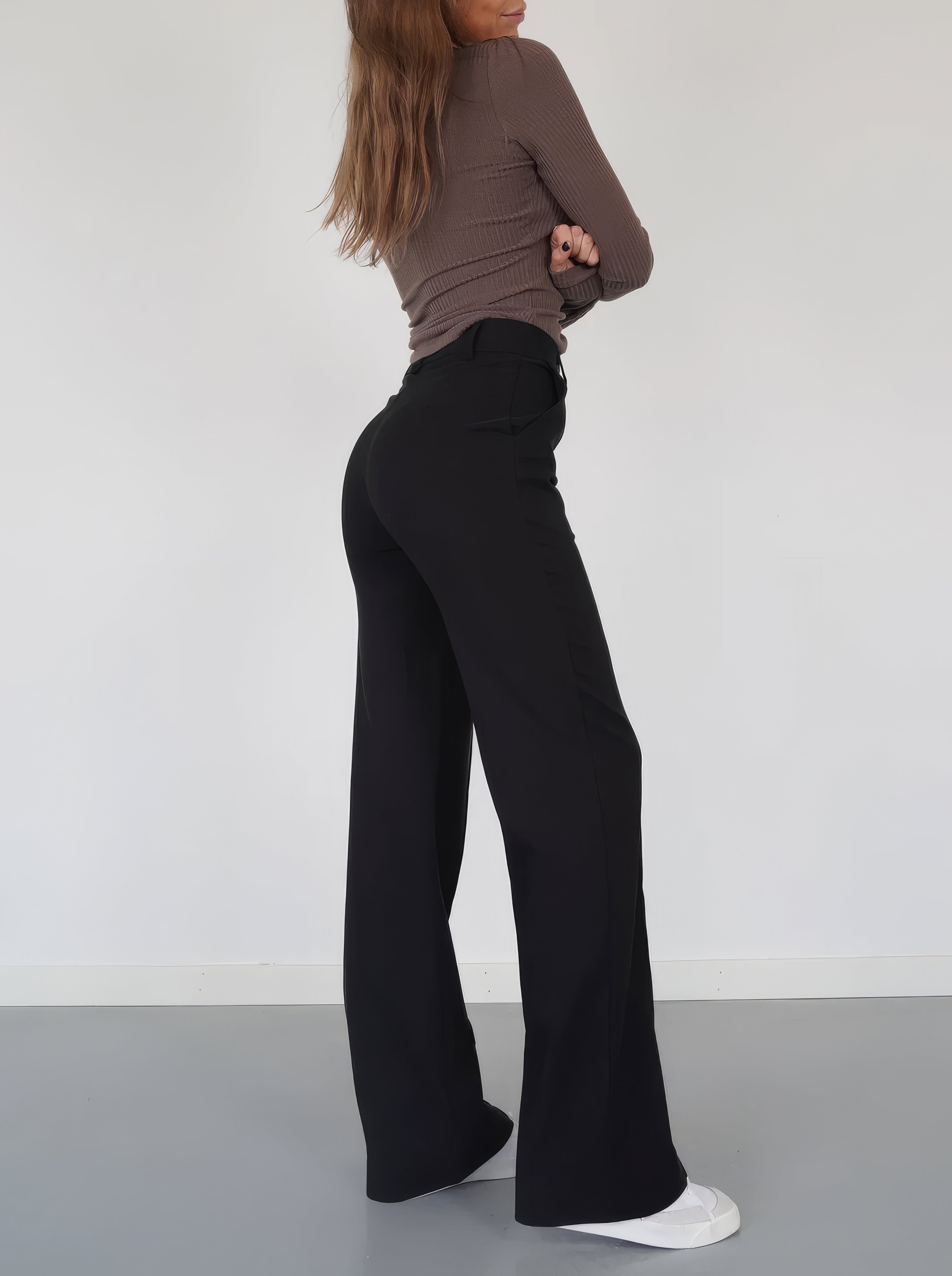 Damenhose | Hohe Taille & Gerade Beine