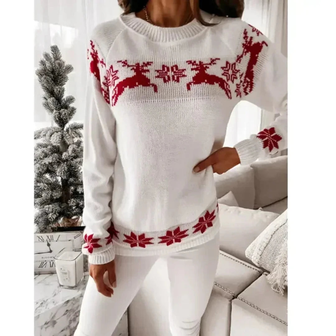 Damenpullover Festlich Warm Strick für Winterfeiern
