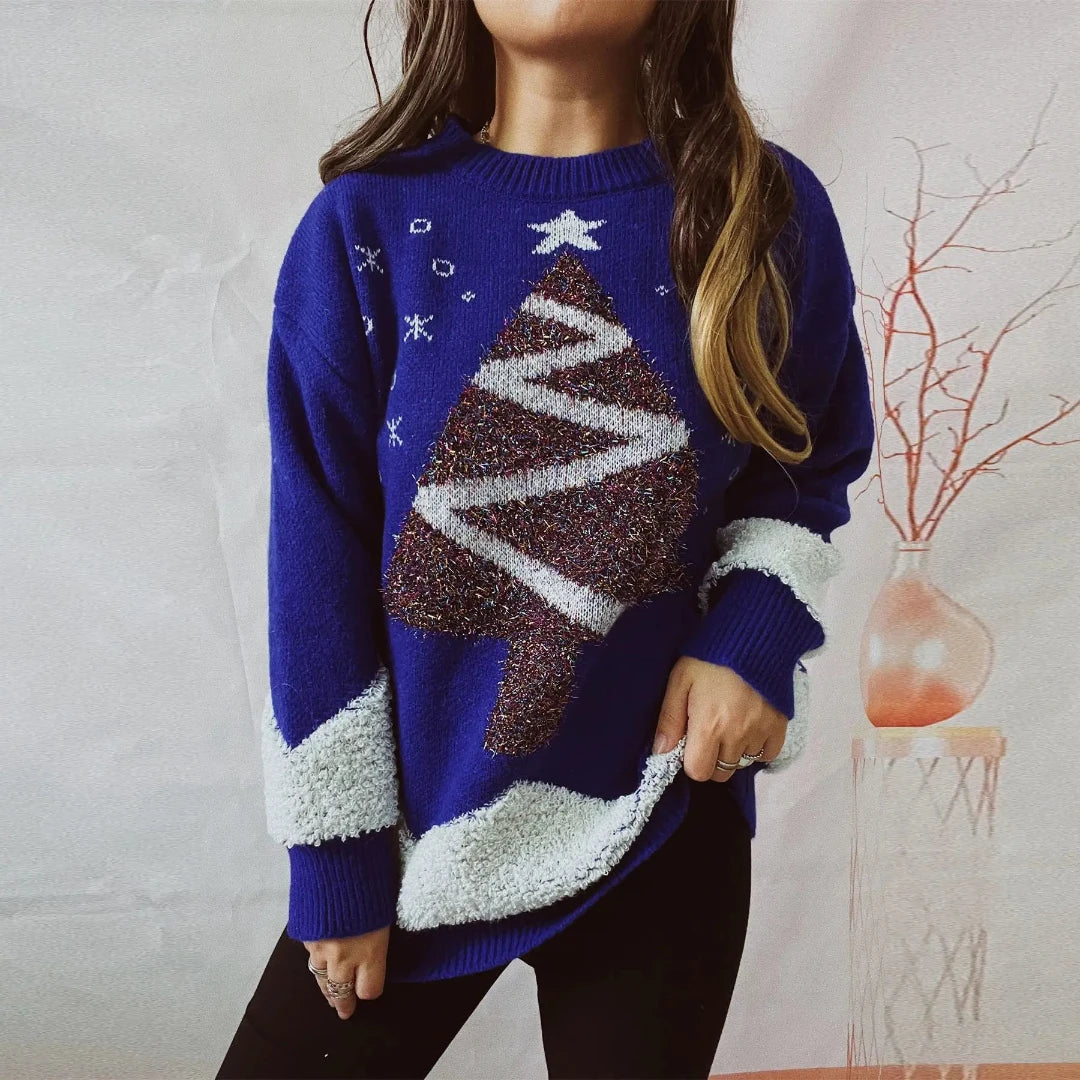 Damenpullover Festlich Warm Strickmaterial für Wintergarderobe