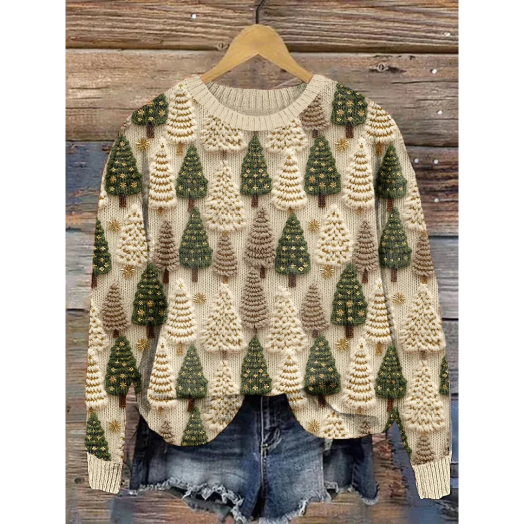 Damenpullover Festlich Warmes Material Strickdesign