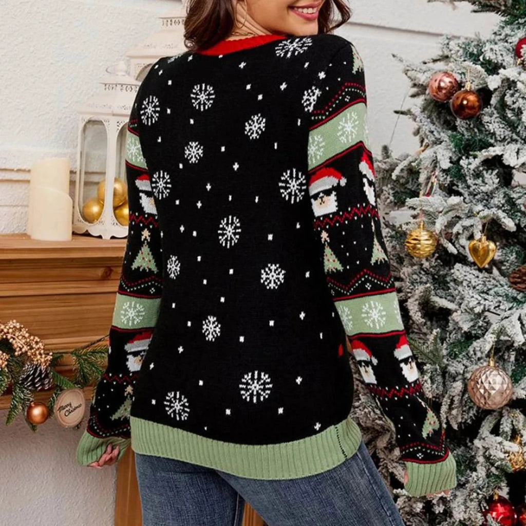 Damenpullover Festlich mit LED-Akzenten Weicher Stoff