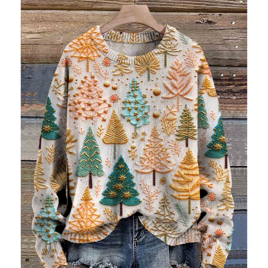 Damenpullover Gemütlich Strickstoff Warm für Wintertage