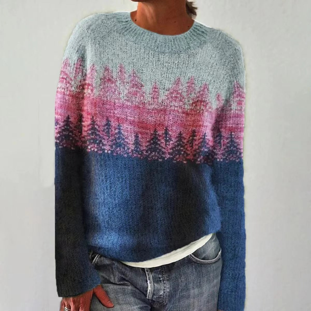 Damenpullover Winter Vintage Design – Weicher Strickpullover | DANIQUE