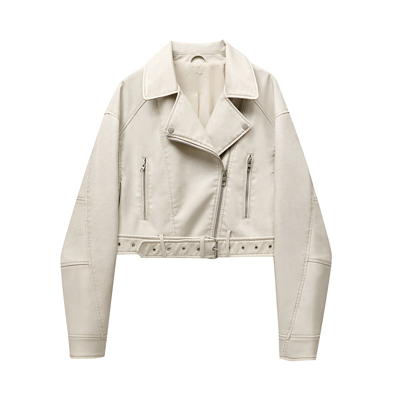 Daphne - Kurze Vintage Lederjacke