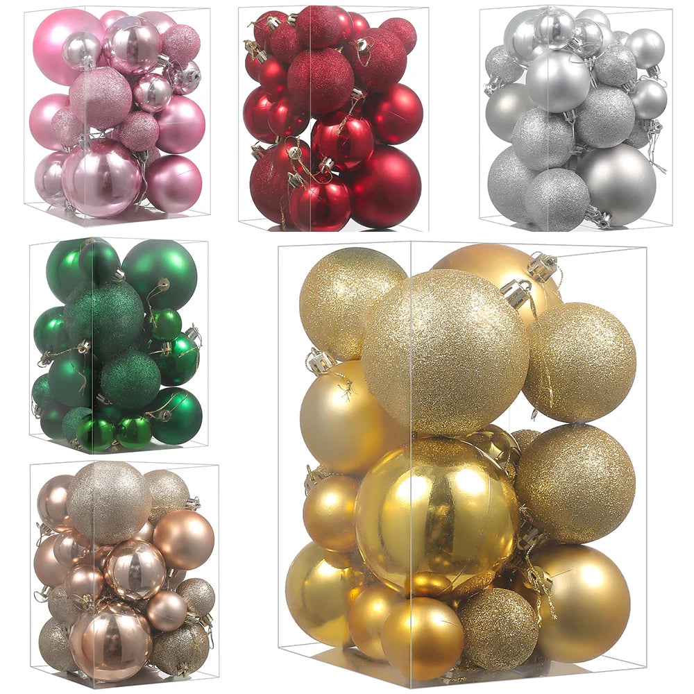 Dekorative Kugeln | Baumschmuck-Set für die Weihnachtsdekoration