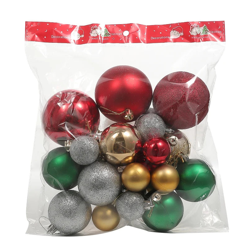 Dekorative Kugeln | Baumschmuck-Set für die Weihnachtsdekoration
