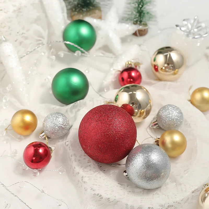 Dekorative Kugeln | Baumschmuck-Set für die Weihnachtsdekoration