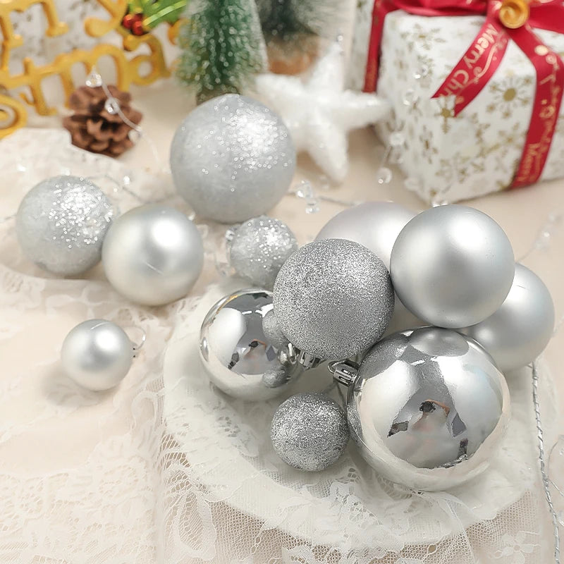 Dekorative Kugeln | Baumschmuck-Set für die Weihnachtsdekoration
