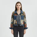 Denim Jacke Damen | Gekürzter Schnitt & Statement-Druck