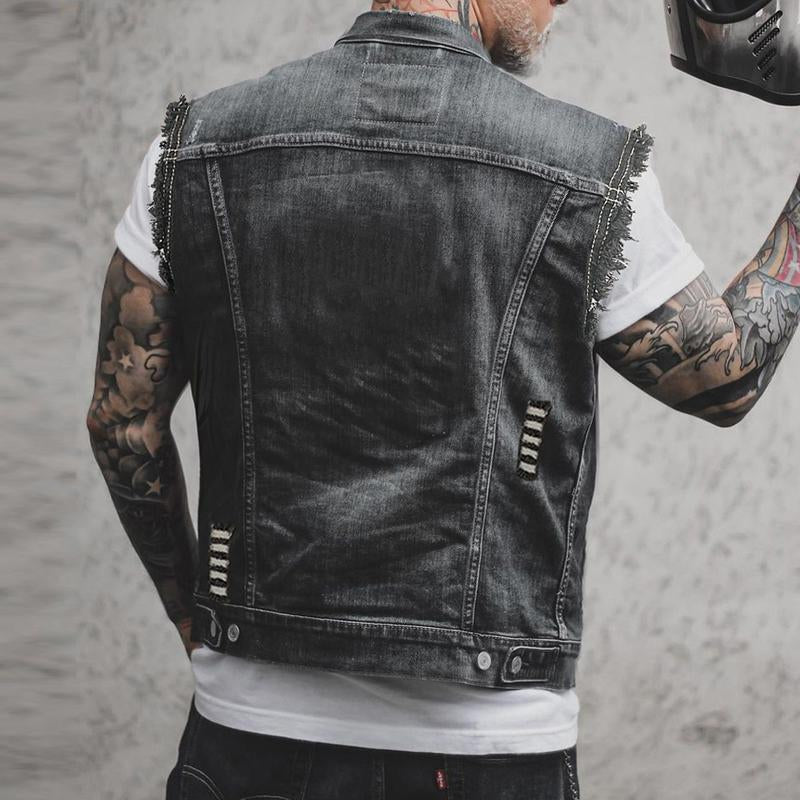 Denim Weste Herren | Ärmellos & markanter Streetwear-Look