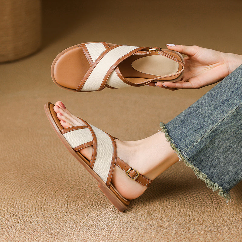 Damen Lässig Schnalle Orthopädische Sandalen