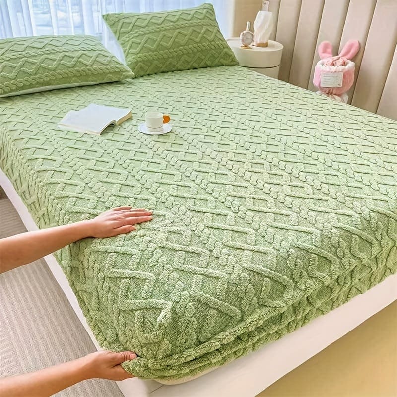 DreamLoom | Samt-Bettwäscheset für luxuriösen Schlafzimmerkomfort und modernes Ambiente