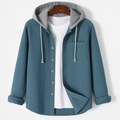 Kapuzenpullover Herren | Knopfleiste & Praktische Brusttasche