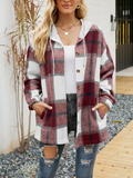 Kapuzenpullover Damen | Karo-Design & Kontrastkapuze
