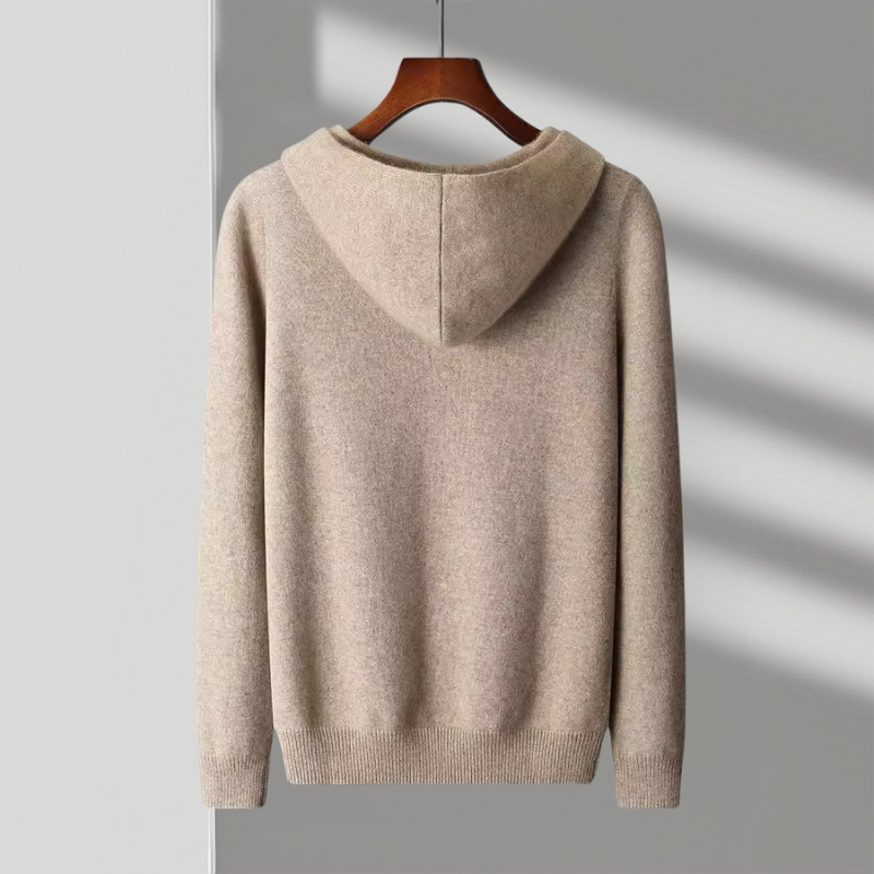 Kapuzenpullover Herren | Strickdesign & Kontrastkapuze