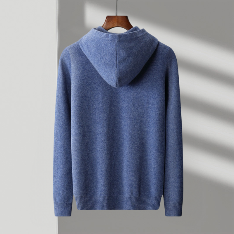 Kapuzenpullover Herren | Strickdesign & Kontrastkapuze
