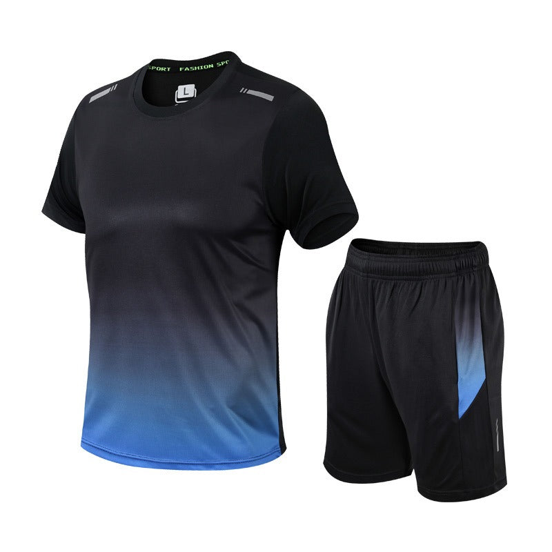 Dynamisches Sport-T-Shirt- und Shorts-Set – atmungsaktiv und bequem für aktive Tage