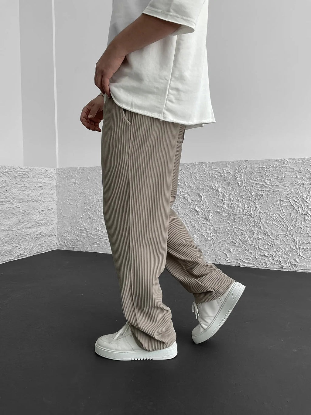 Elegante Hosen Herren | Kordelzug-Bund & Lockerer Fall
