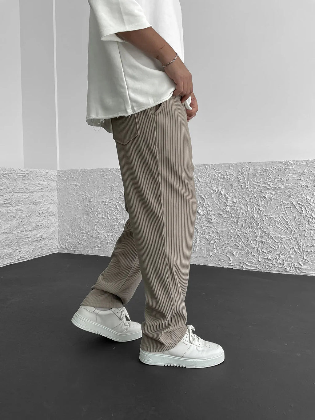 Elegante Hosen Herren | Kordelzug-Bund & Lockerer Fall