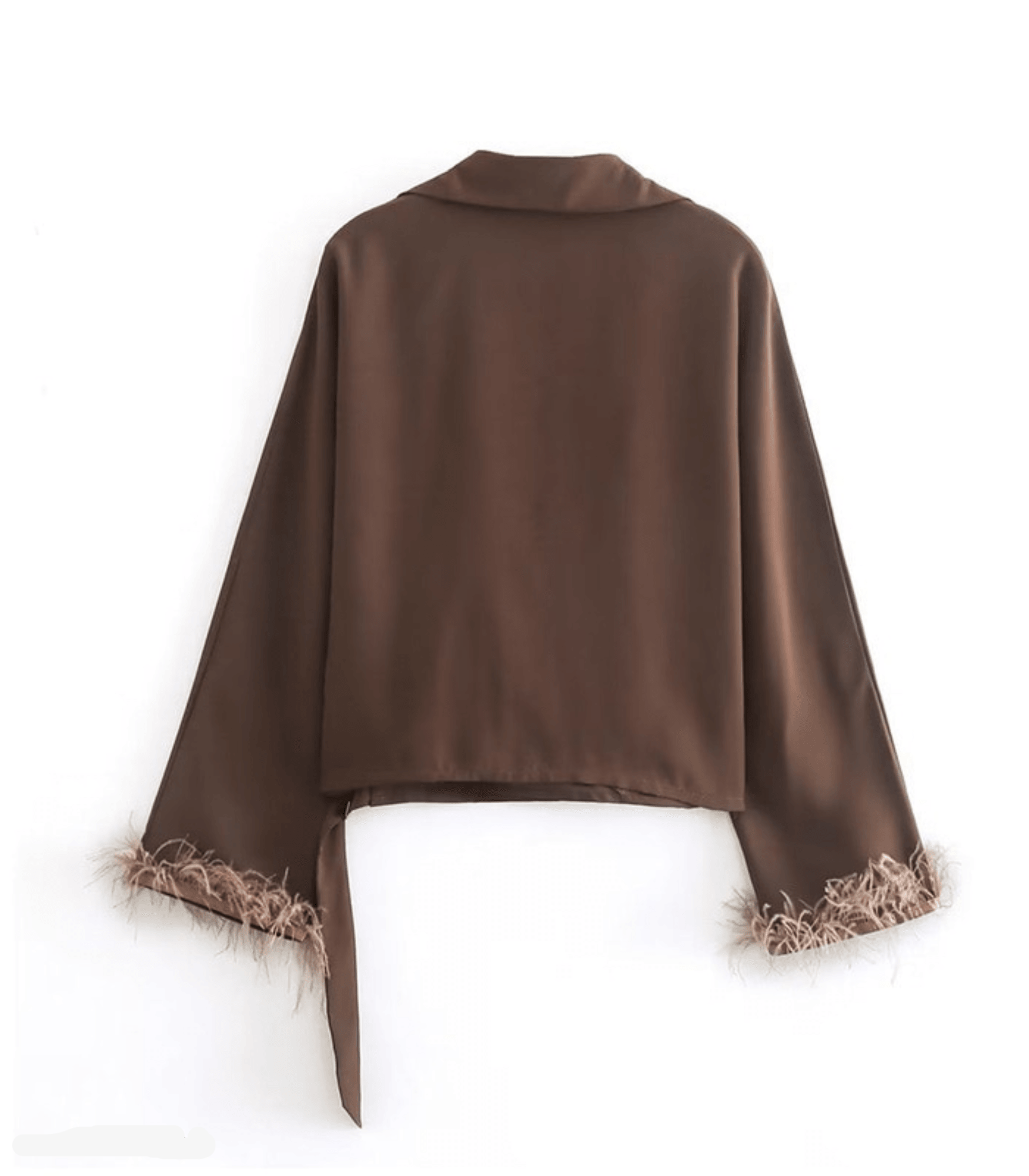 Elegante Satin-Wickelbluse