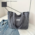 Elegante Damen-Cordhandtasche aus vielseitigem veganem Leder