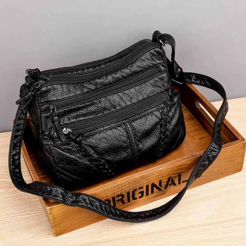 Elegante Damen-Handtasche aus echtem Leder – stilvolles Design