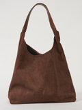 Elegante Damen-Ledertasche, vielseitiges Wildleder