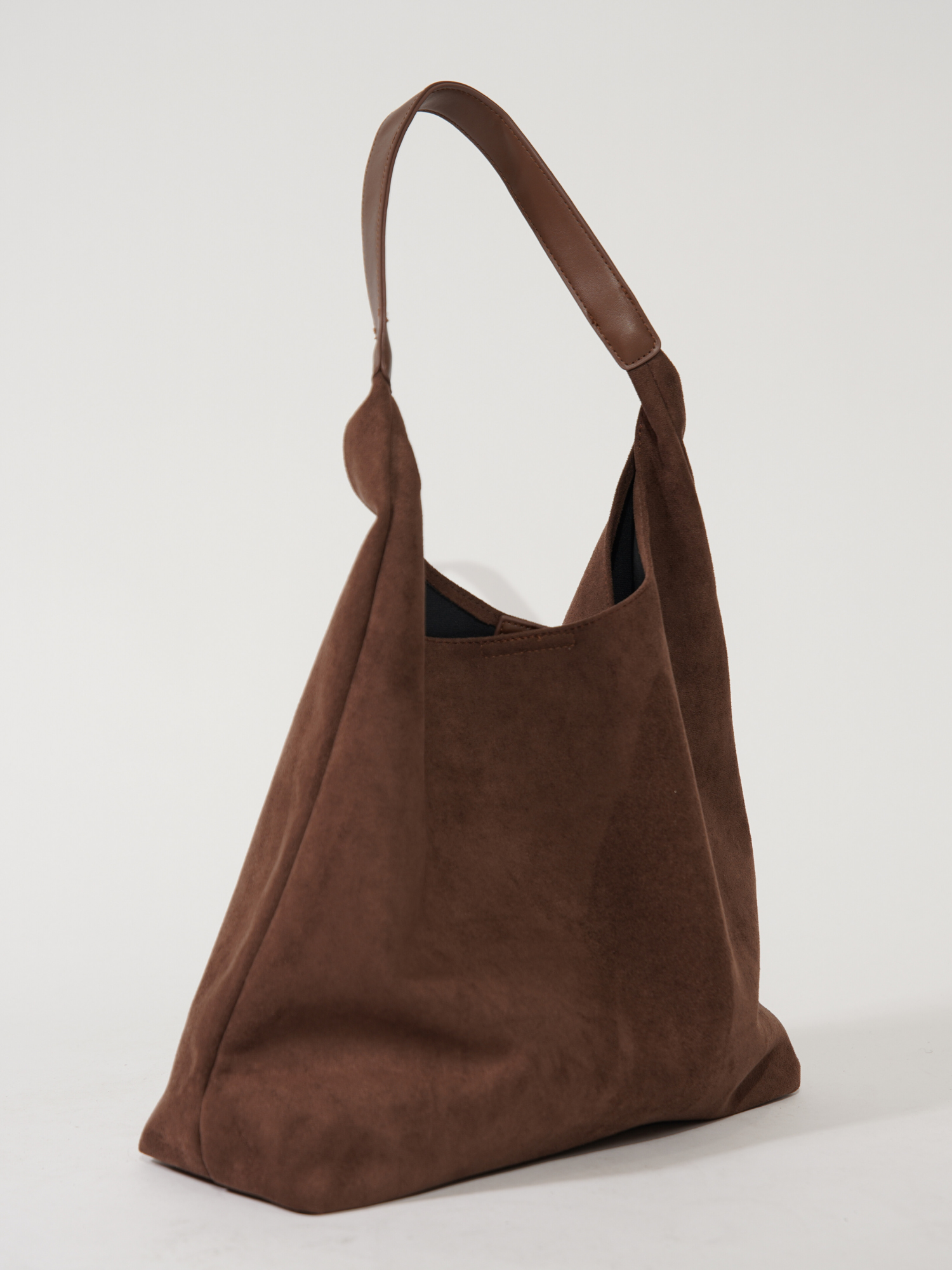 Elegante Damen-Ledertasche, vielseitiges Wildleder