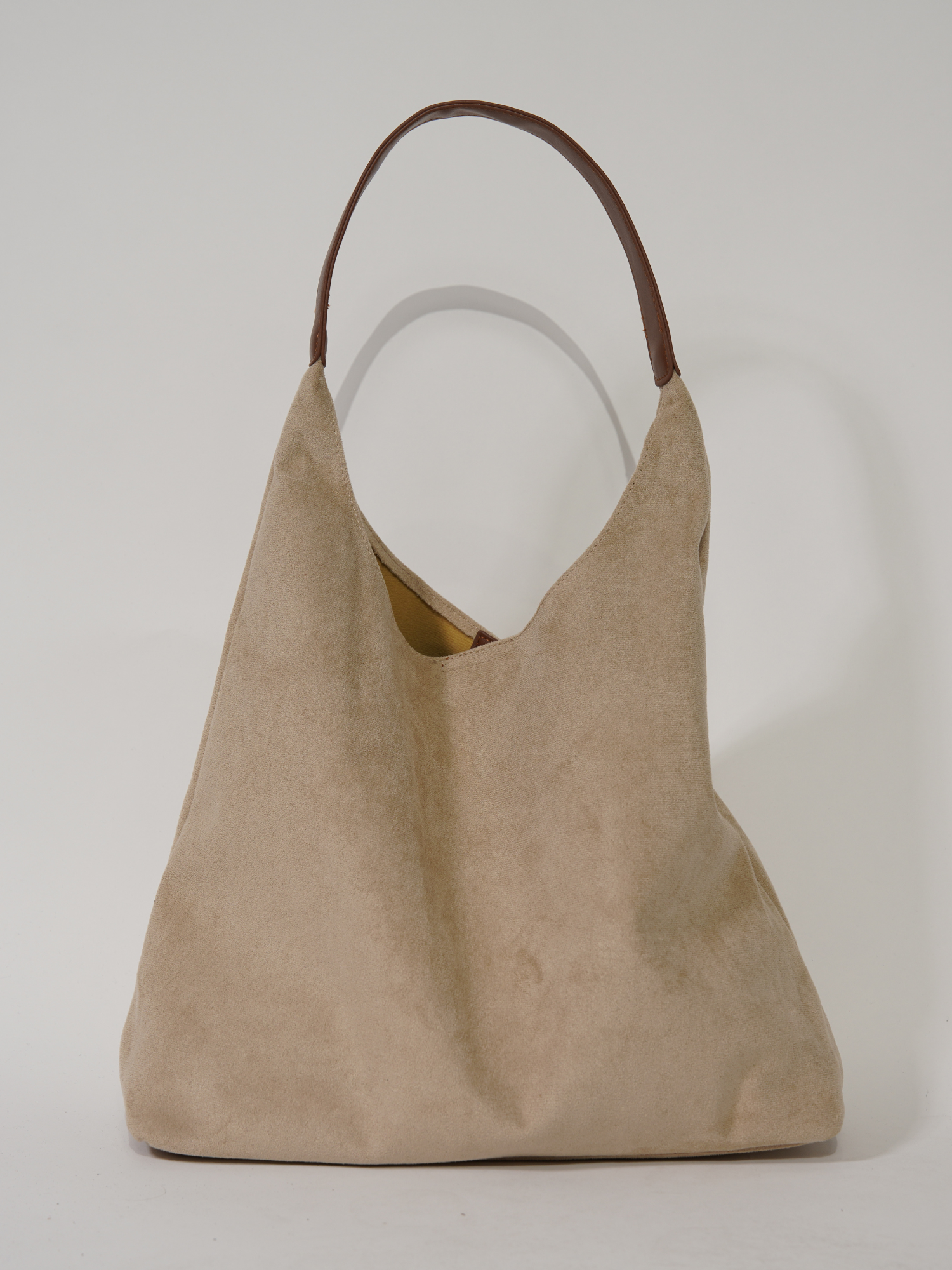 Elegante Damen-Ledertasche, vielseitiges Wildleder