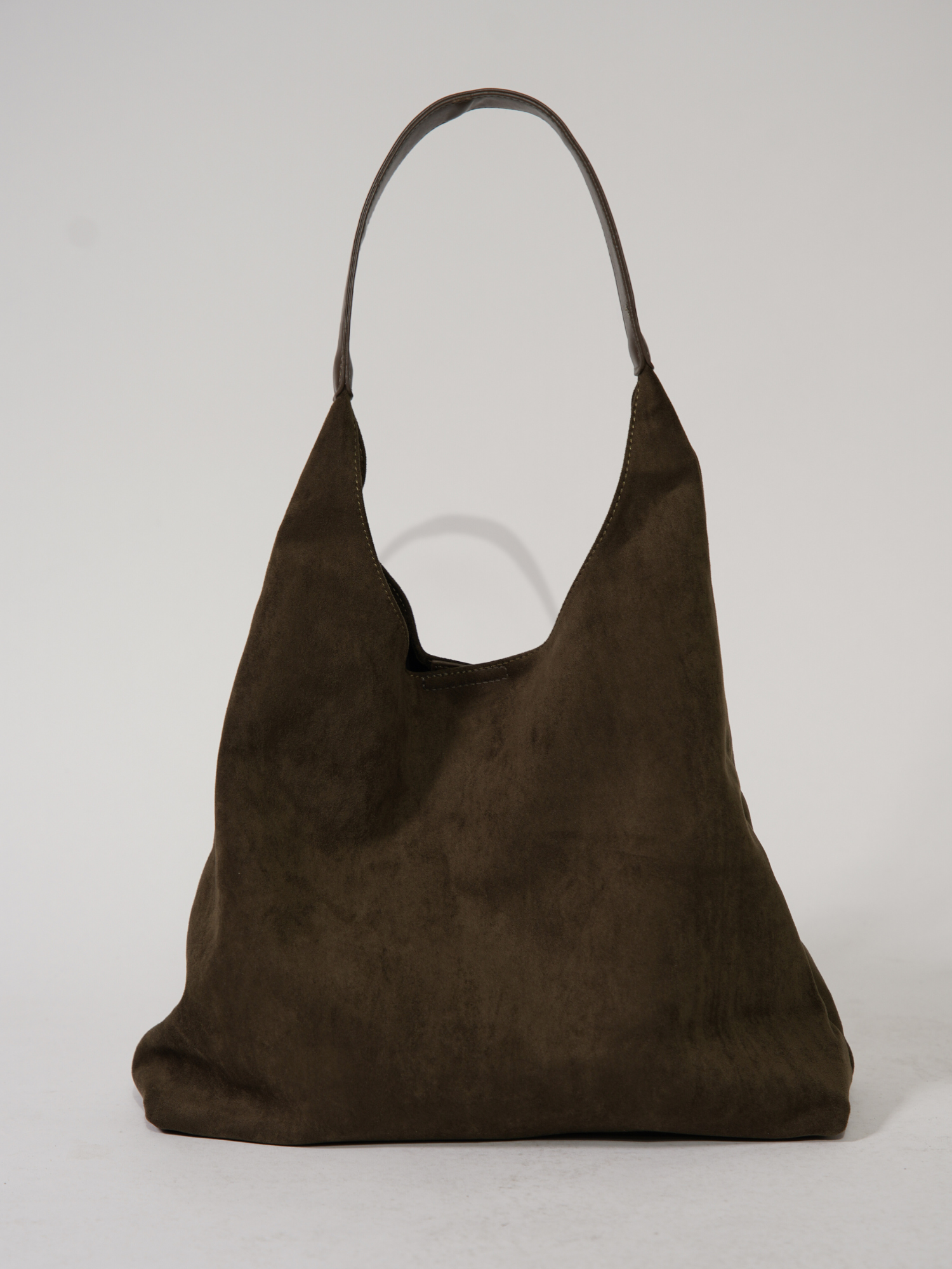 Elegante Damen-Ledertasche, vielseitiges Wildleder