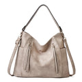 Elegante Damen-Schultertasche, geräumig, aus PU