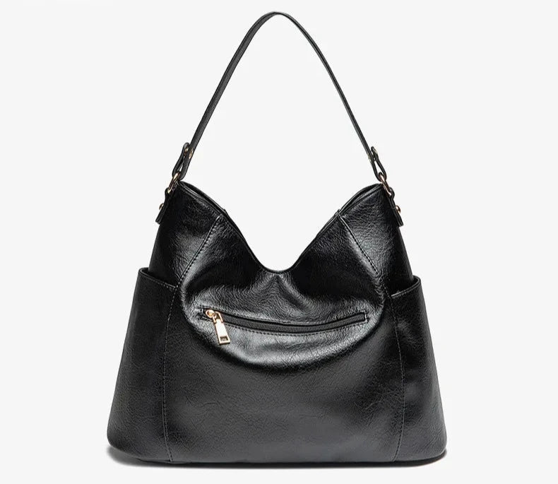 Elegante Damen-Schultertasche, geräumig, aus PU