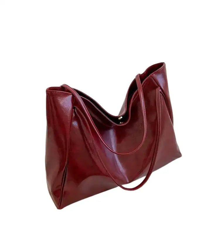 Elegante Damen-Schultertasche, mittelgroß, aus hochwertigem Synthetikgewebe