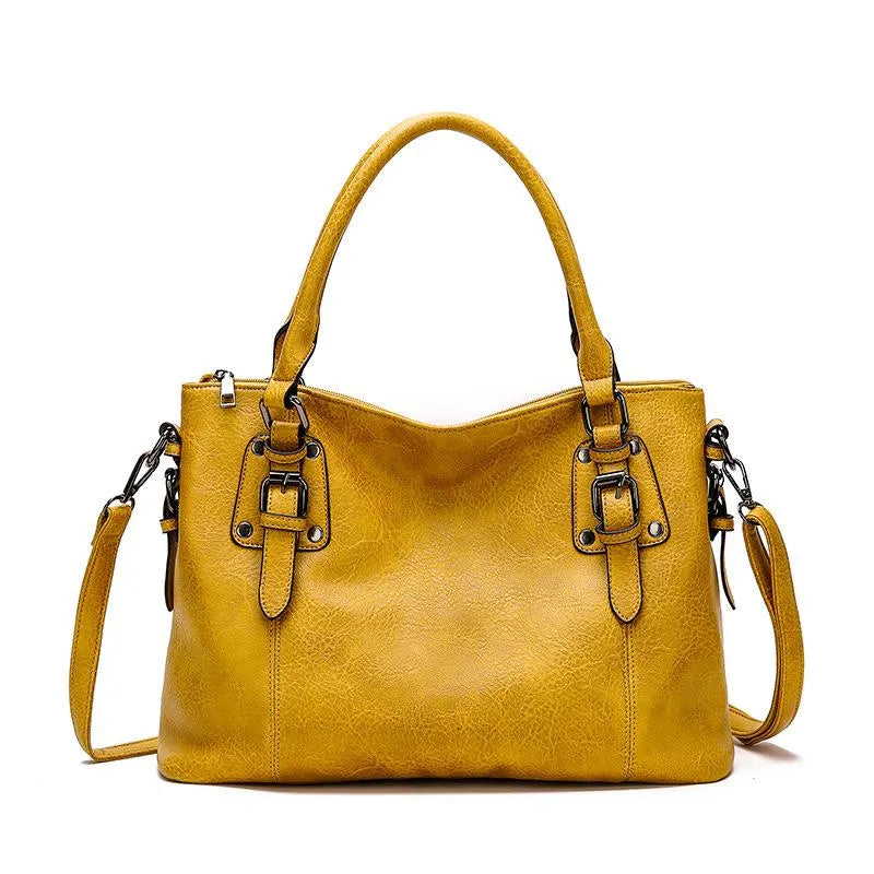 Elegante Damen-Schultertasche aus strapazierfähigem Echtleder