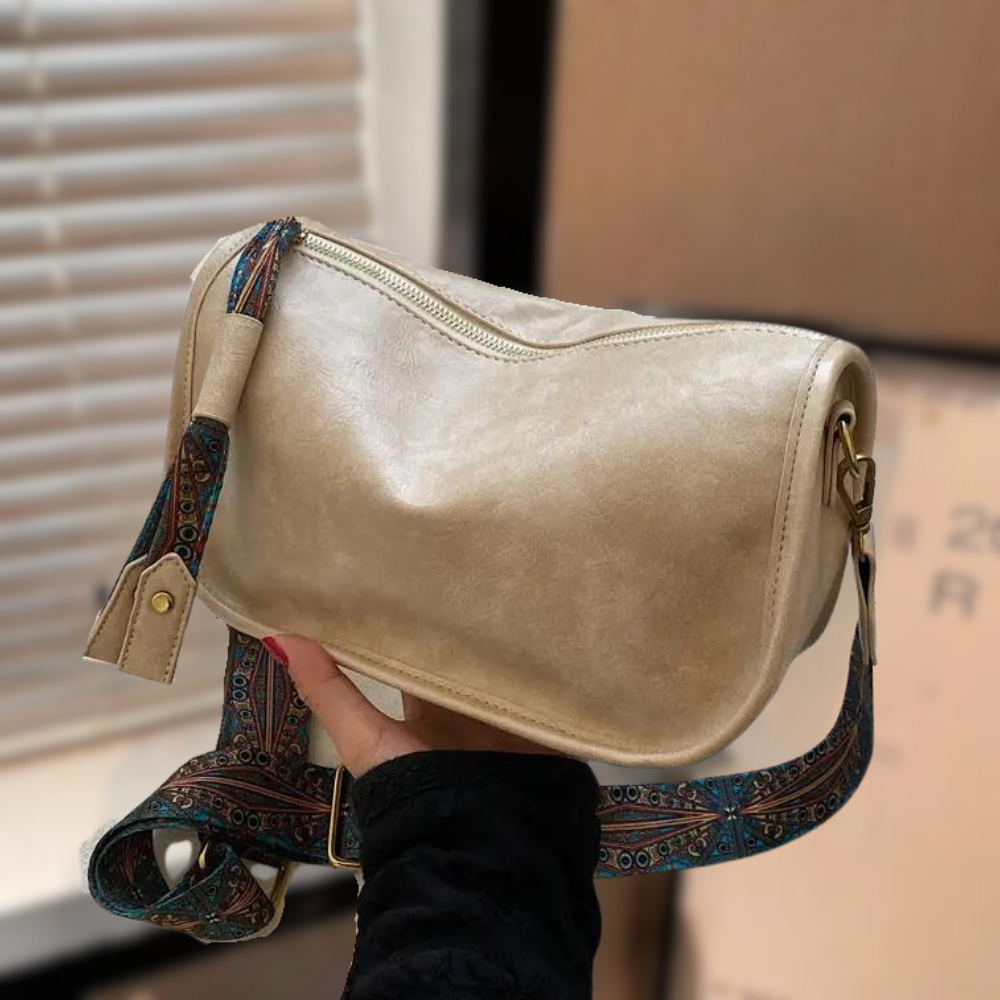 Elegante Damen-Schultertasche aus veganem Leder