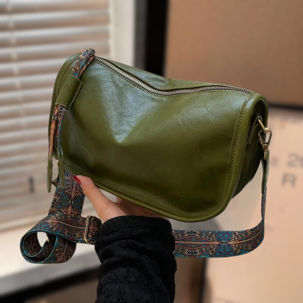 Elegante Damen-Schultertasche aus veganem Leder