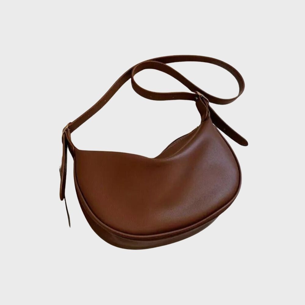 Elegante Damen-Umhängetasche, minimalistisch, aus veganem Leder