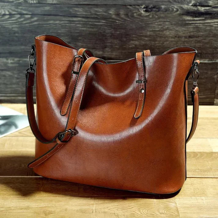 Elegante Damen-Umhängetasche aus funktionalem Leder