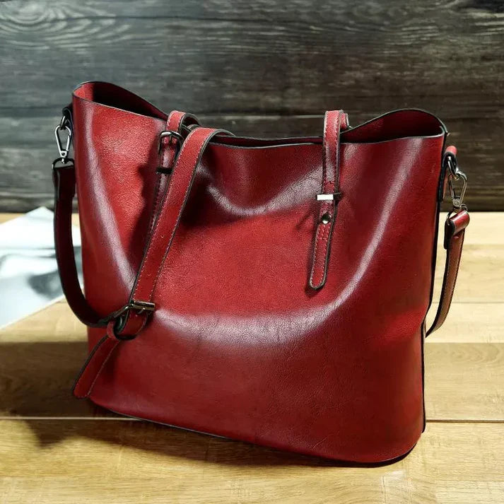 Elegante Damen-Umhängetasche aus funktionalem Leder