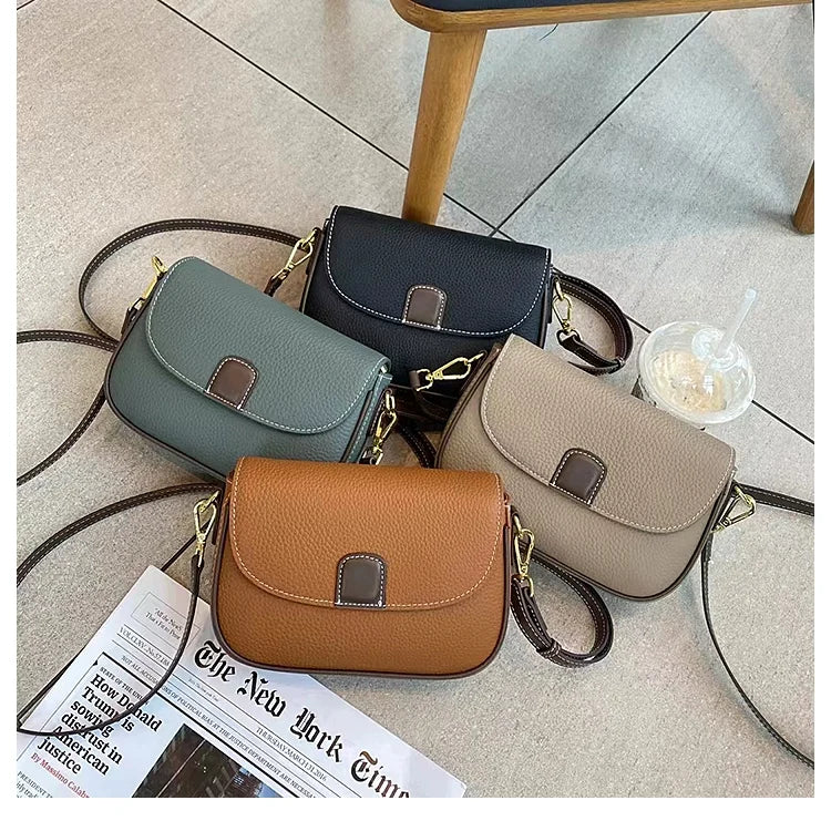 Elegante Damen-Umhängetasche aus stilvollem veganem Leder