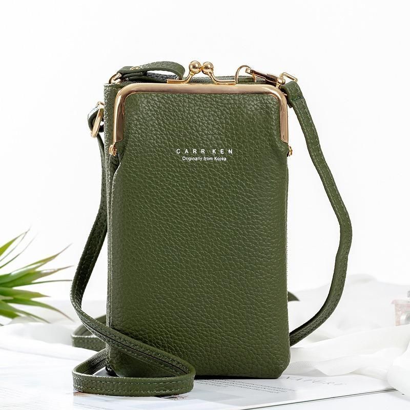 Elegante Damen-Umhängetasche für Handys aus strapazierfähigem PU-Leder