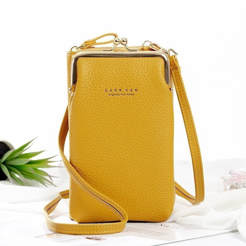 Elegante Damen-Umhängetasche für Handys aus strapazierfähigem PU-Leder